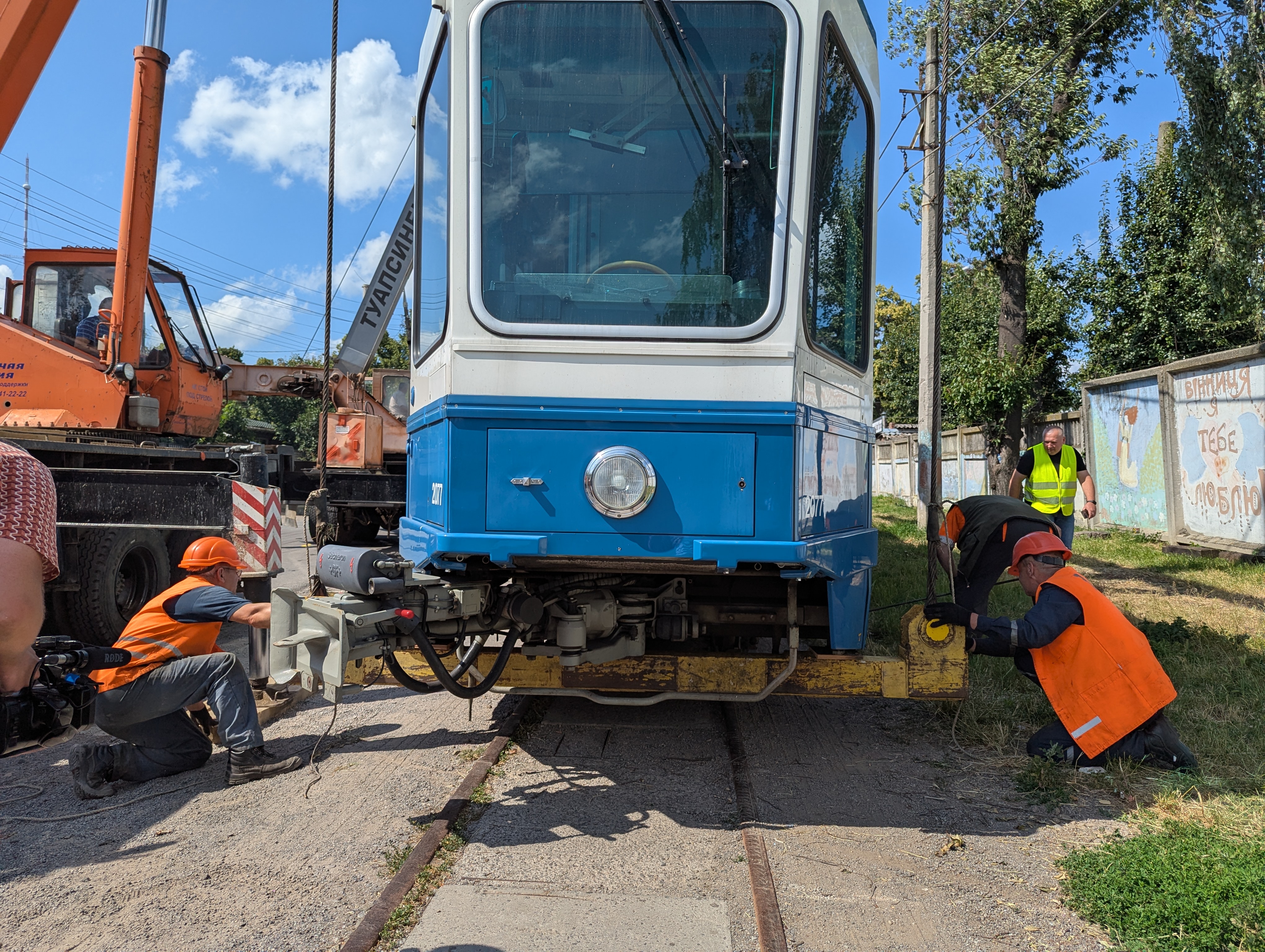 Вінниця отримала черговий трамвай Tram-2000 зі Швейцарії